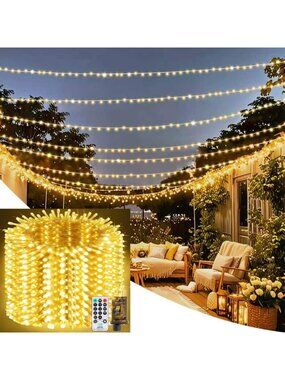 300ft Waterproof LED String Lights with Remote - Twinkle Fairy Lights for
